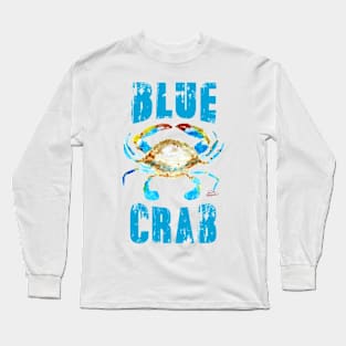 Blue Crab type Long Sleeve T-Shirt